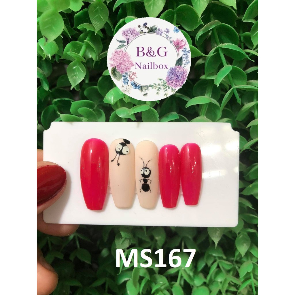 KIẾN BÀ BÀ - B&G Nailbox thiết kế - 12 móng FORM CHUẨN -  [Mua 1 Tặng 5]