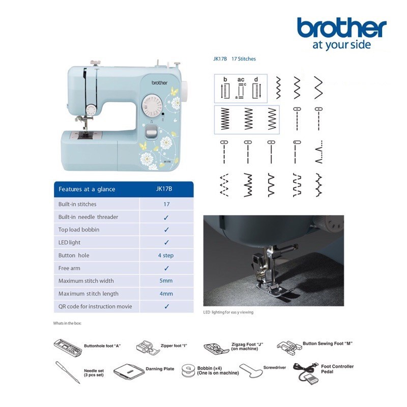 Máy May Gia Đình Brother JK17B