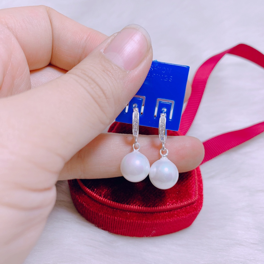 Bông tai nữ bạc thật mẫu mới trẻ trung chất liệu bạc ta sáng đẹp - Kho sỉ bạc Nhất Linh