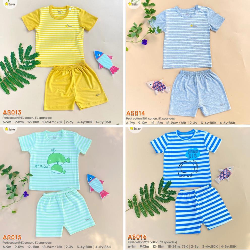 Cộc tay cài vai sọc ngang ASTAR