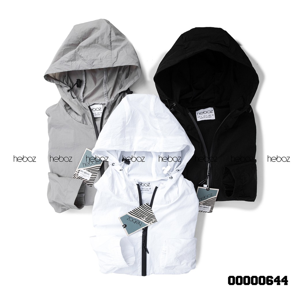 Áo khoác gió nhăn Heboz 1 lớp 3M - chất vải gió nhăn nhẹ nhàng, thoáng mát - 00000644