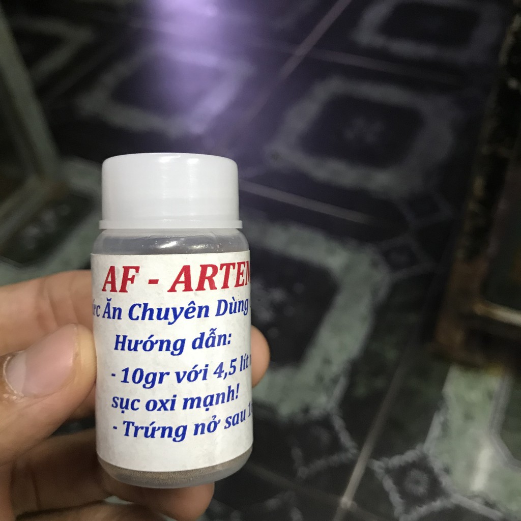 Artermia Ấp Đào Sỹ Nguyên - Thức Ăn Chuyên Dùng Cho Cá 10Gr (Tỷ Lệ Nở Cao)