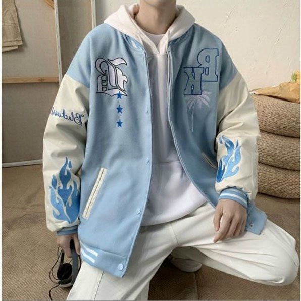 Áo Khoác Bomber Nam BK Chất Nỉ  Dày Mềm Mịn Phối Mà Tay Form Rộng Mặc Đẹp NEW UNISEX