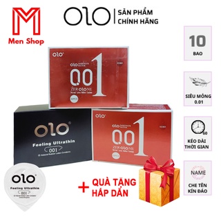 Bao cao su siêu mỏng olo đen-đỏ