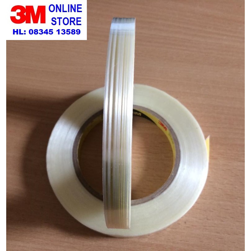 BĂNG KEO SỢI THỦY TINH 3M 897 SCOTCH FILAMENT TAPE 12mm x 55m