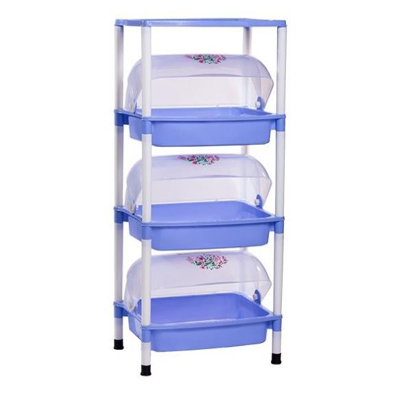 ( hang hot) Kệ chén Việt Nhật 3 tầng có nắp đậy - đồ dùng nhà bếp bằng nhựa cao cấp an toàn