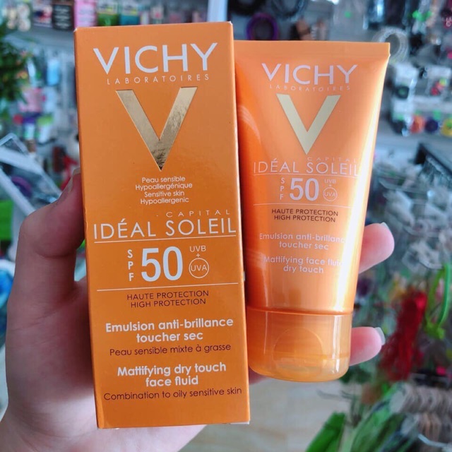 Kem chống nắng Vichy Laboratoires Ideal Soleil SPF50 UVB + UVA