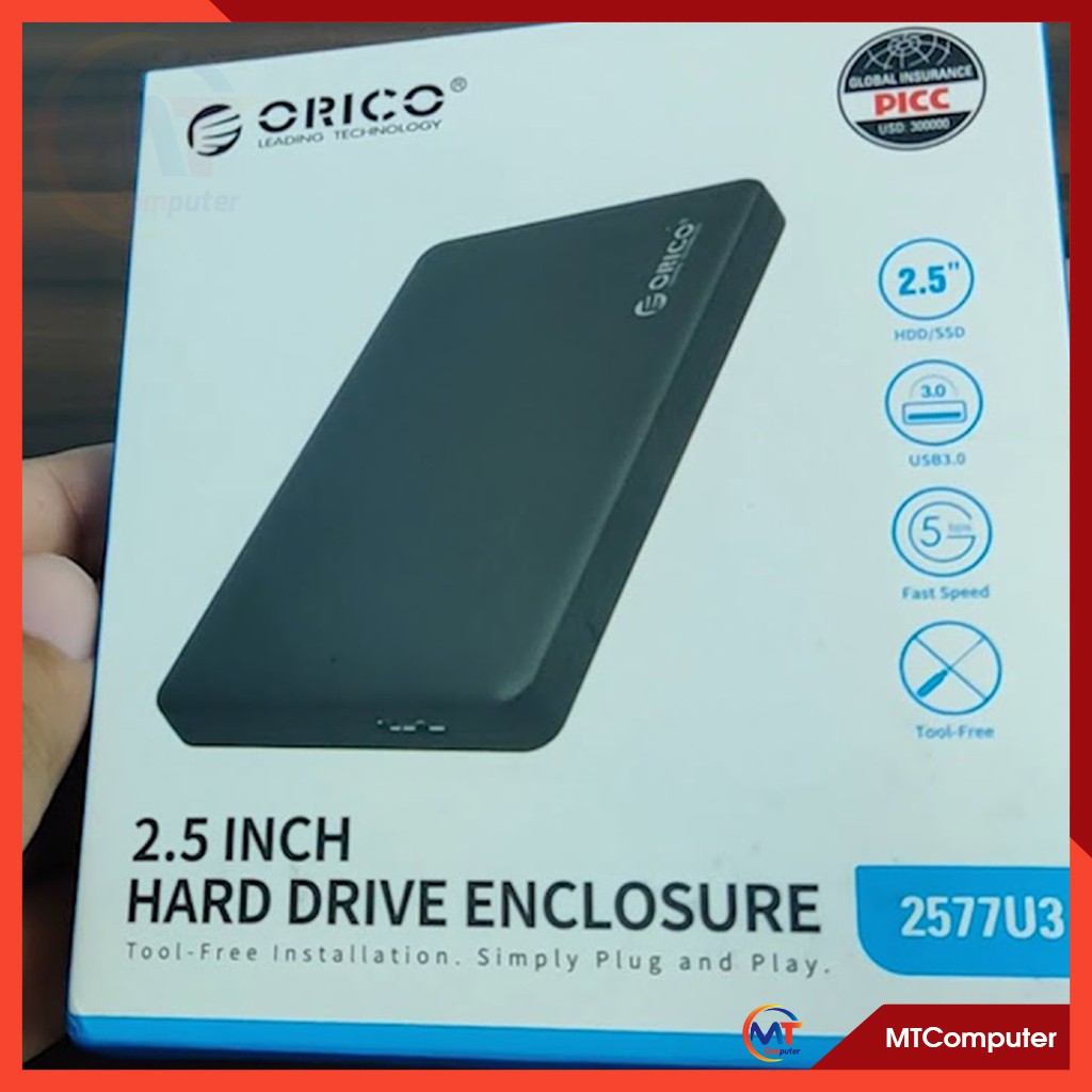 Box ổ cứng ORICO 3.0 SSD HDD 2.5 chất lượng cao, Hộp đựng ổ cứng cao cấp Orico 2.5 inch 3.0 - SATA to USB 3.0