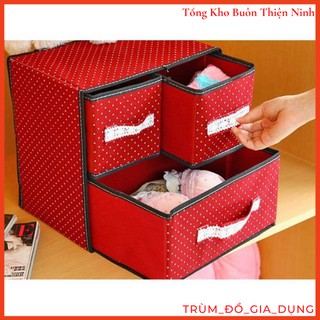 TỦ VẢI ĐỰNG ĐỒ 2 TẦNG 3 NGĂN MINI
