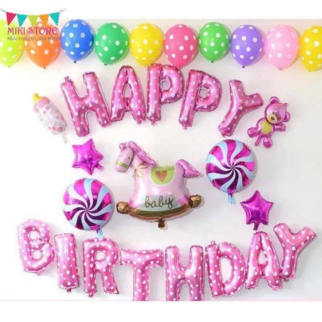 BÓNG CHỮ HAPPY BIRTHDAY TRANG TRÍ SINH NHẬT[Siêu Phẩm 2019]