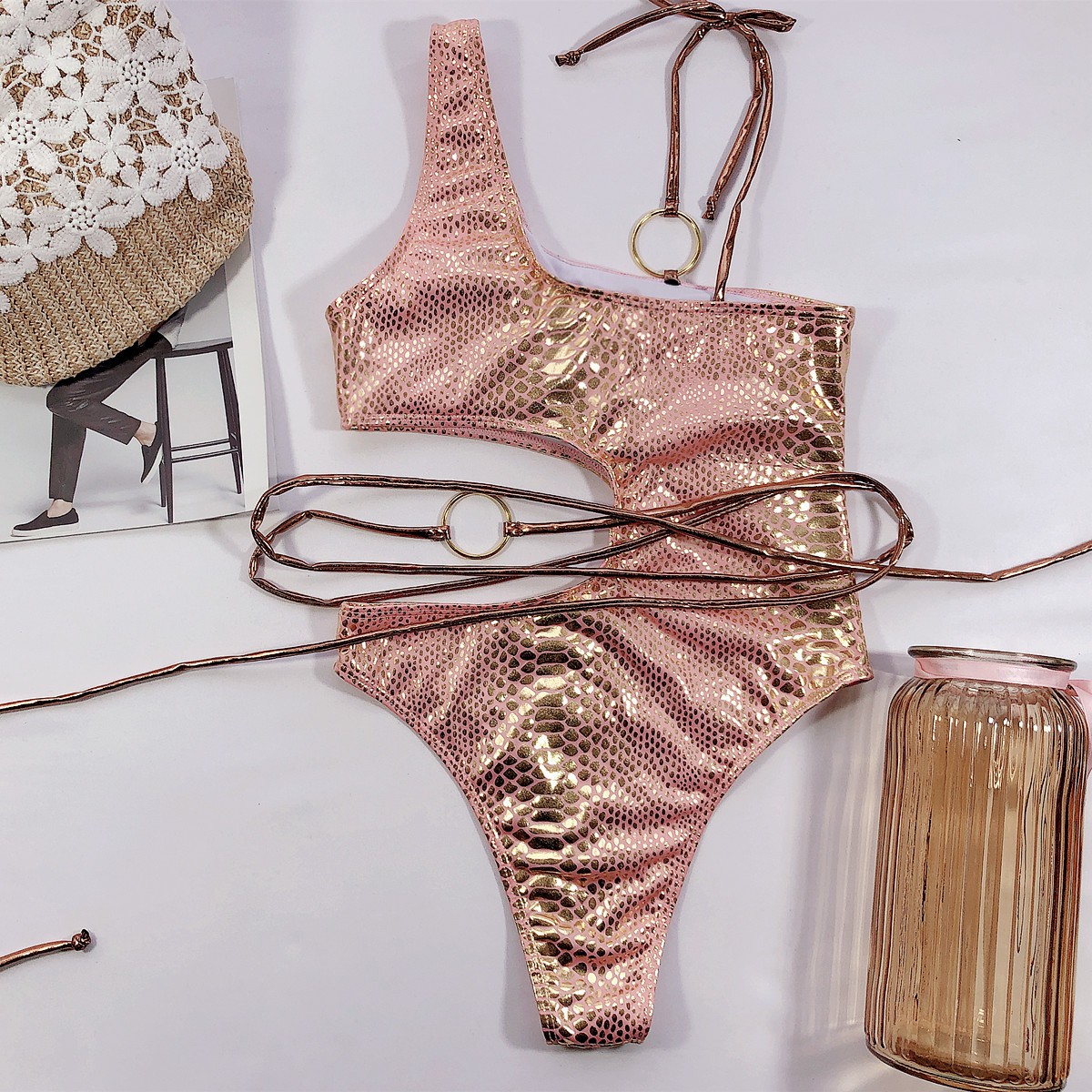Bikini Một Mảnh Thiết Kế Cột Dây Quyến Rũ | BigBuy360 - bigbuy360.vn