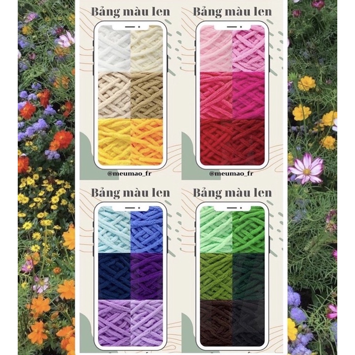Túi móc len Mini net bag crochet - handmade by Mếu Máo