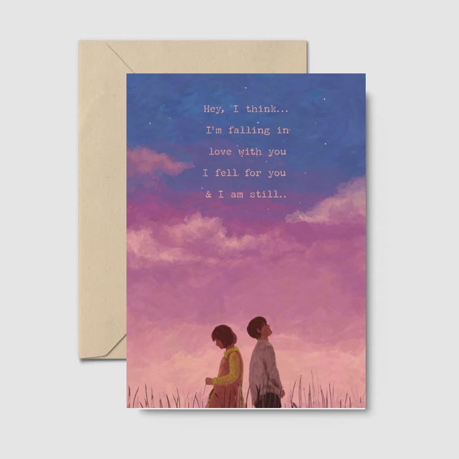 Thiệp tình yêu - Falling in love - Collection A sense of love