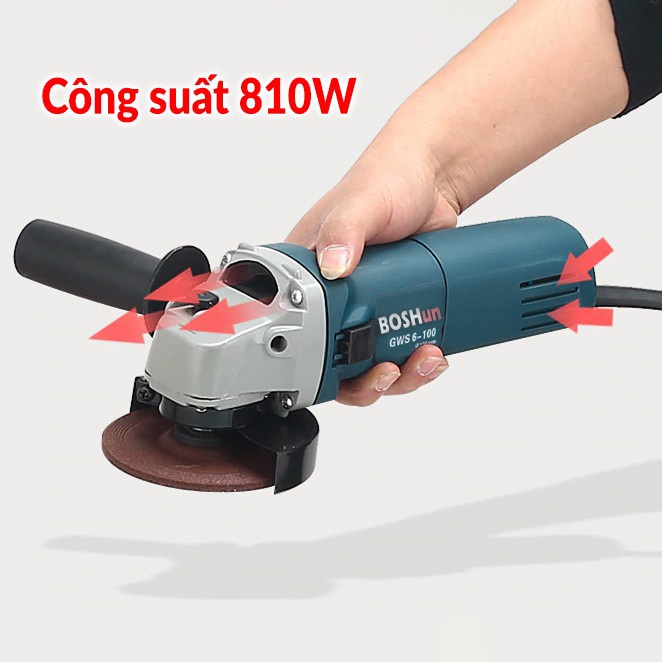 Máy mài BOSHun GWS - Máy cắt sắt -  Mài điện đa năng - Sản xuất tại Đức - Công suất 670W - Bảo hành 6 tháng
