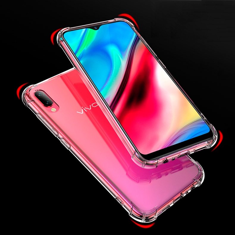 Ôp Điện Thoại Dẻo Trong Suốt Chống Sốc Cho vivo v5 v5s v9 v11i v11 pro v15 pro y71 y81 y91c Ốp