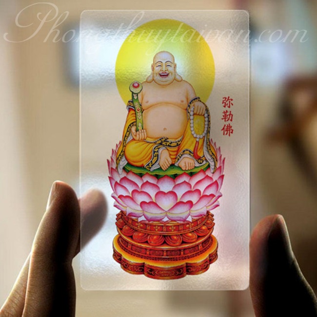 Kim bài Bình An nhựa trong suốt