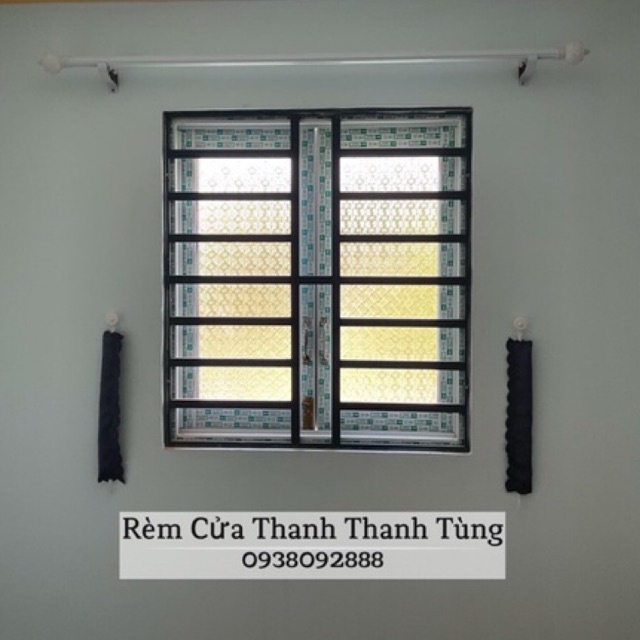 [Giảm 15k đơn 0đ] Thanh treo rèm nhôm đầy đủ phụ kiện treo tường, cao cấp chịu lực tốt nhiều kích thước