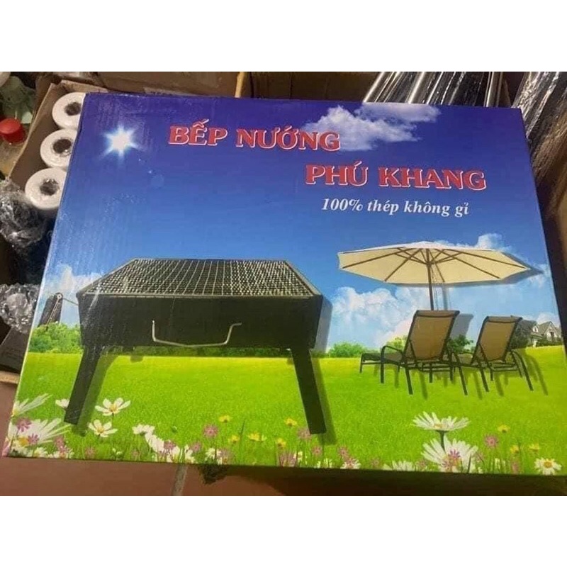 ☘️Bếp nướng than vuông inox made in VIỆT NAM loại cao cấp