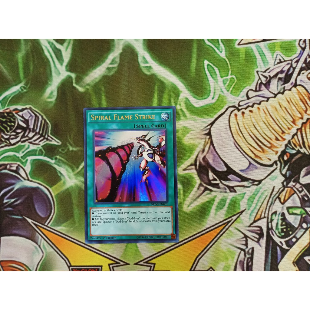 Thẻ bài Yugioh chính hãng - Spiral Flame Strike - DPDG-EN001 - Ultra Rare 1st Edition