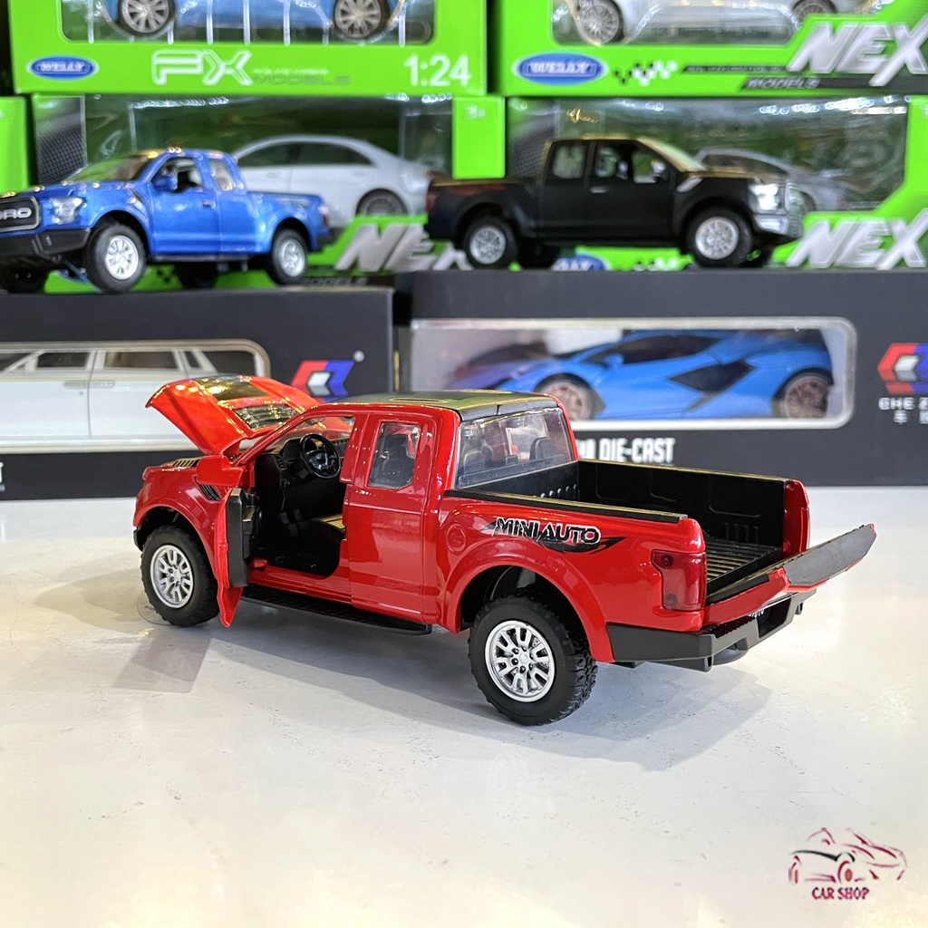 Mô hình xe bán tải Ford Ranger F150 tỉ lệ 1:32 màu đỏ