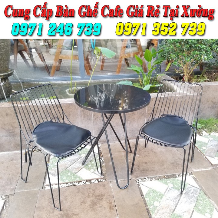 Ghế sắt cafe ngoài trời giá cực rẻ