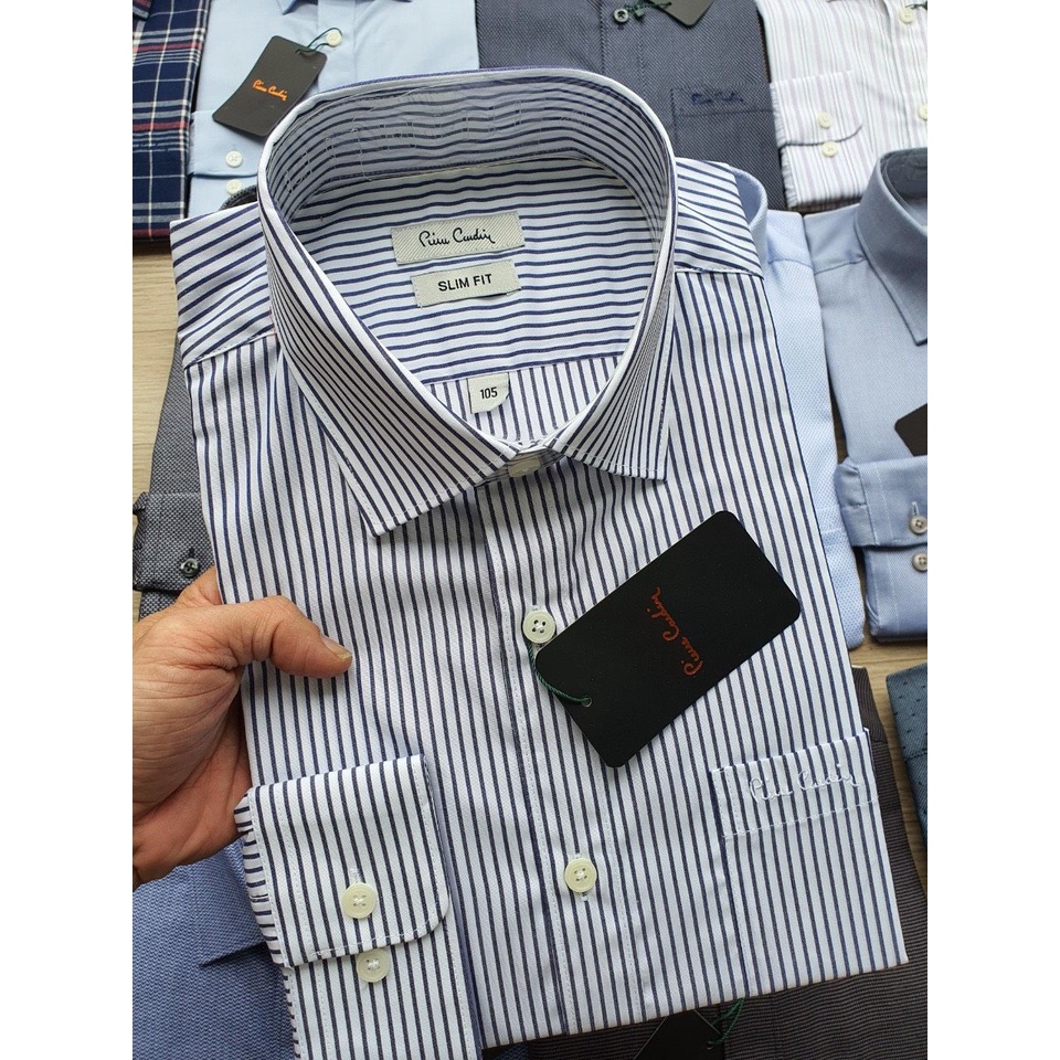 Áo Sơ Mi Nam Dài Tay P.Cardin Chất Liệu Cotton Form Slimfit 6 Nhiều Màu