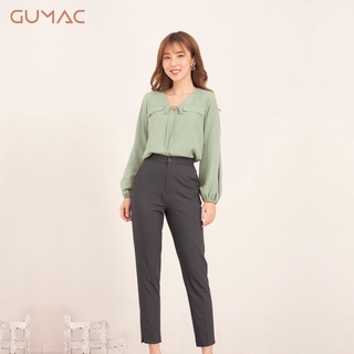Áo cổ V tay phồng AA562 GUMAC