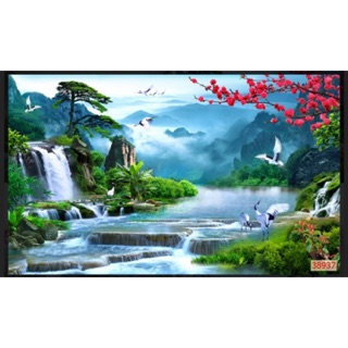 Tranh dán tường 3D phong cảnh thiên nhiên KT 120x80cm
