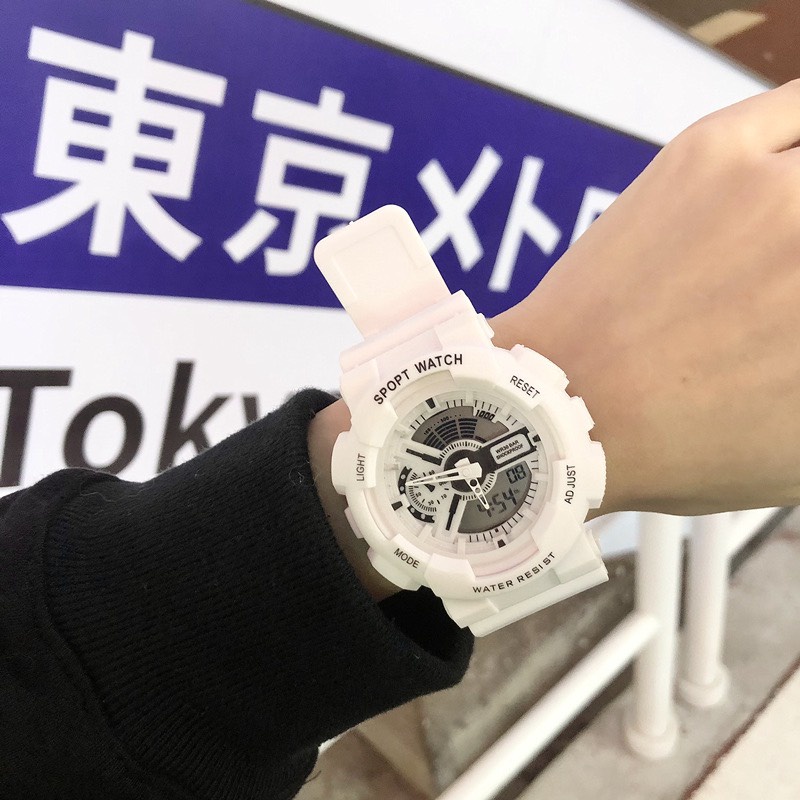 Đồng hồ thể thao nam nữ kim và điện tử Sport watch dây cao su | BigBuy360 - bigbuy360.vn