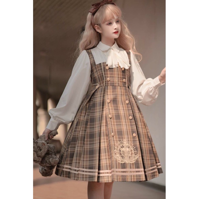 YAS0119-Set váy áo choàng Lolita thám tử hoàng gia