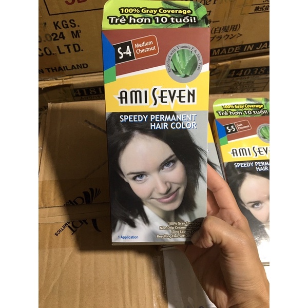 Nhuộm tóc phủ bạc ami seven