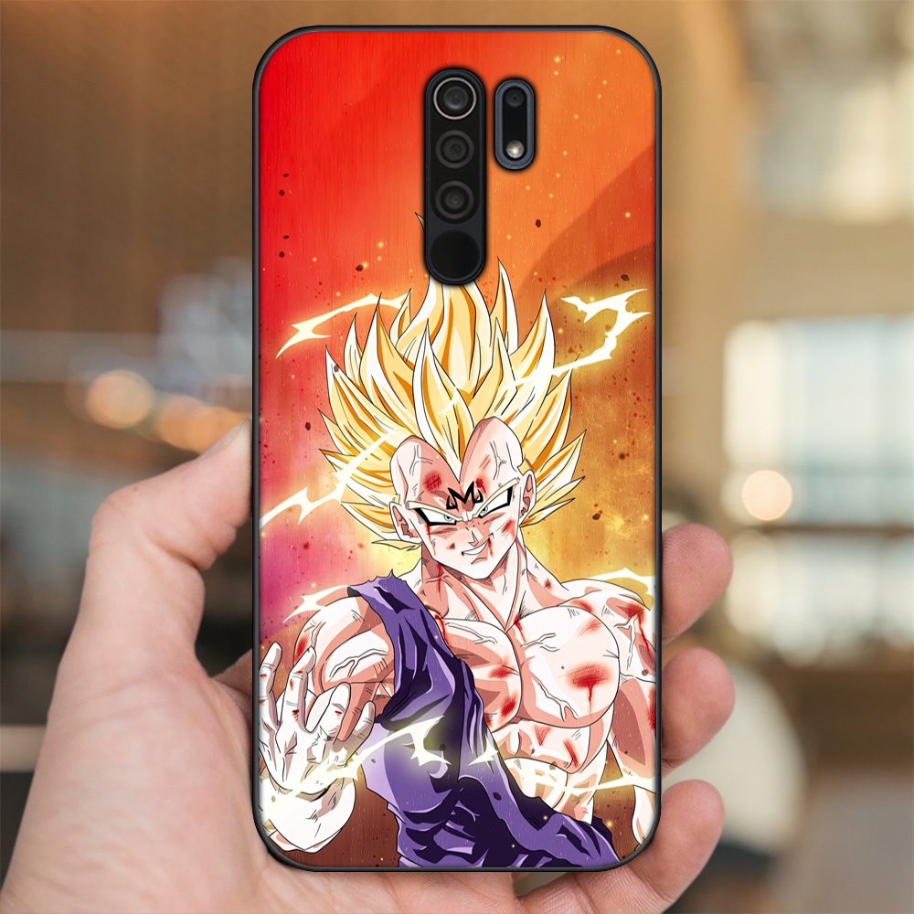 Ốp lưng Xiaomi Redmi 9 viền đen in hình Vegeta Dragon Ball