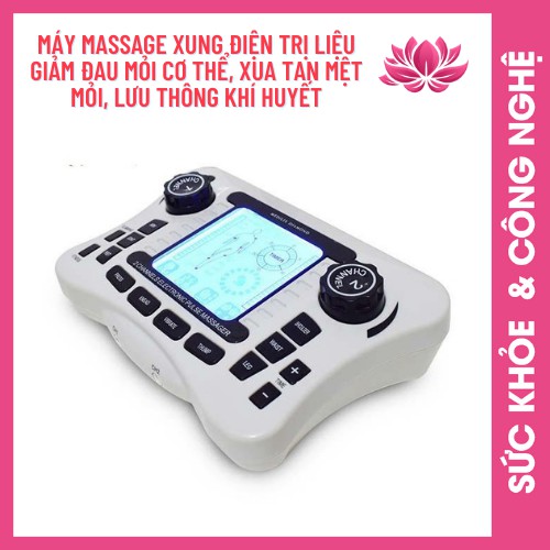 Máy Massage Xung Điện 💝FREESHIP💝 Máy Mát Xa Xung Điện - Giảm Đau Mỏi Cơ Thể, Lưu Thông Khí Huyết, 20 Mức Độ Massage