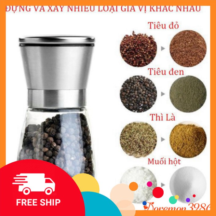 [FREE SHIP] 💥Ở ĐÂU RẺ - TÔI RẺ HƠN💥 Dụng cụ xay tiêu inox sang trọng 💥 SIÊU HOT💥