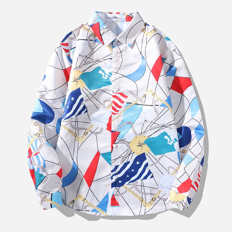 Áo sơ mi tay dài phong cách Hàn Quốc thời trang cho cặp đôi 10 mẫu tùy chọn 【M-3XL】