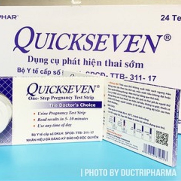 (che tên) que thử thai quickseven ( quick seven ) thử thai nhanh tại nhà