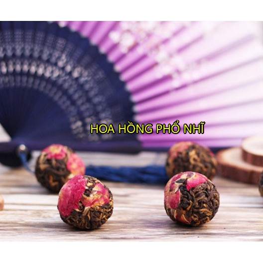 Trà phổ nhĩ hoa Điền Hồng set 11 viên 11 loại
