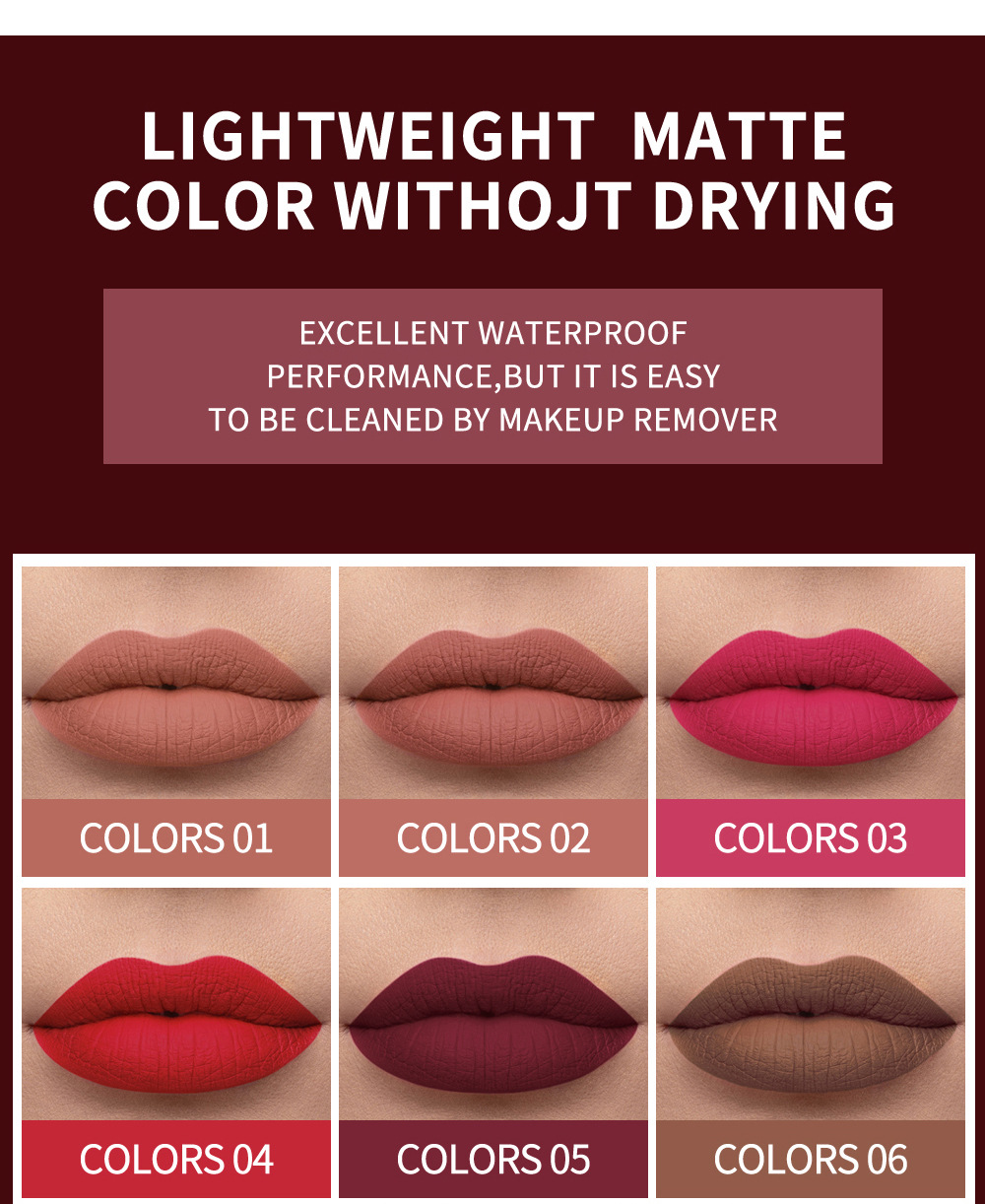 HANDAIYAN Lipstick Gloss Nude Lip Gloss Lip Matte Makeup Velvet Lipgloss Natural Lips Gloss | BigBuy360 - bigbuy360.vn