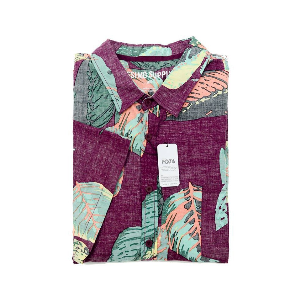 Áo Sơ Mi Nam Ngắn Tay BIG SIZE Hoạ Tiết Màu - FO76 SHOP | BigBuy360 - bigbuy360.vn