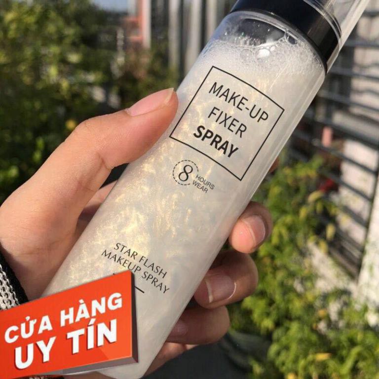 Xịt khóa makeup nhũ Xịt khóa trang điểm Fixer Spray Xịt khóa nền cố định lớp trang điểm 150ml