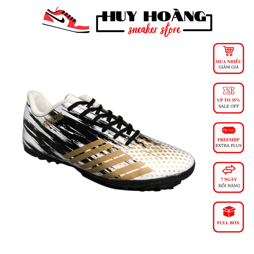 Giày Đá Bóng Phủi 3 Sọc Sân Cỏ Nhân Tạo Propulsion - Giày Đá Bóng Propulsion Đế Cao Su Đúc Khâu Chắc Chắn Màu Đồng
