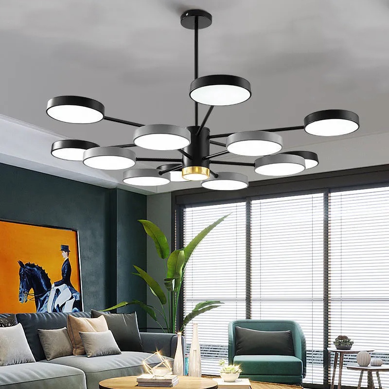 Đèn thả trang trí phòng khách / ngủ / phòng ngủ phong cách bắc âu hiện đại 3 màu tùy chọn led đèn treo trần