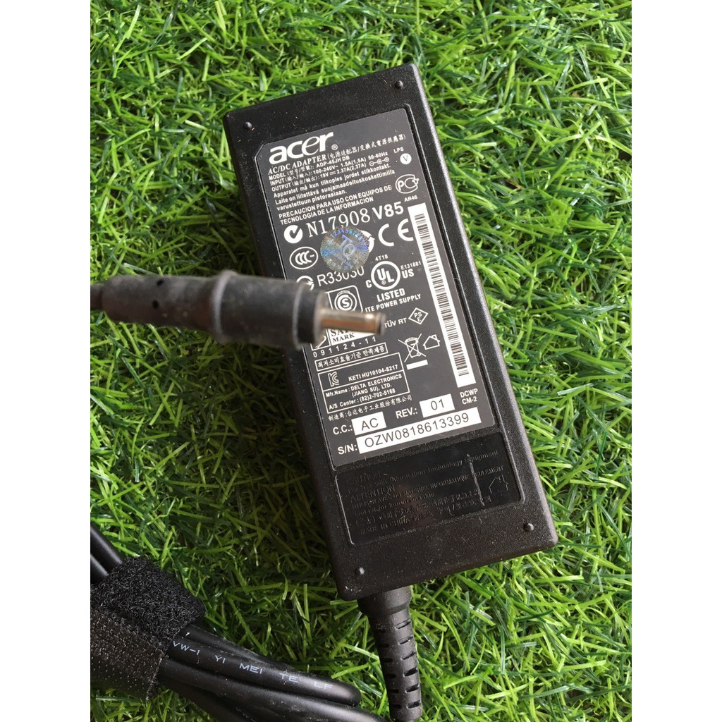 Sạc laptop HP 19.5V - 2.31A 45w chân kim nhỏ màu xanh [Sạc zin]