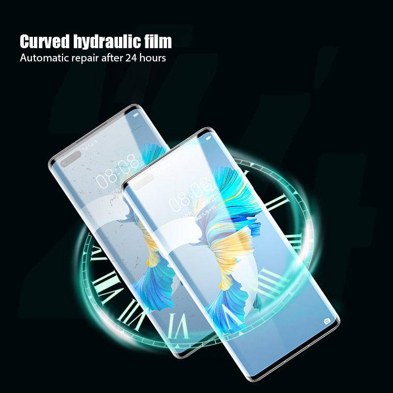 Miếng Dán Màn Hình TPU Hydrogel 360 Độ Chống Sốc Cho Huawei P50 P40 P30 Pro Mate 30 40 Pro Honor 50 Pro