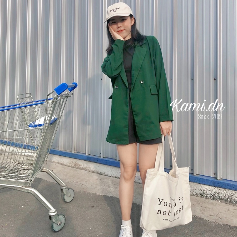 Aó blazer, áo vest 1 lớp chất đẹp mát, phom to chùm mông | BigBuy360 - bigbuy360.vn