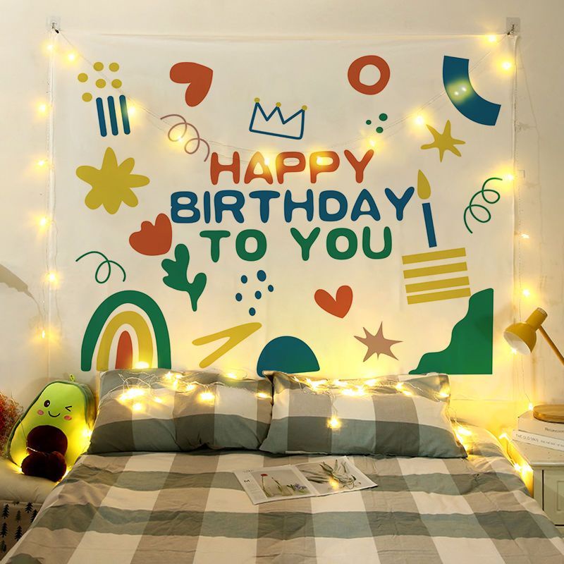 PHÔNG VẢI TRANG TRÍ SINH NHẬT 70cm×95cm