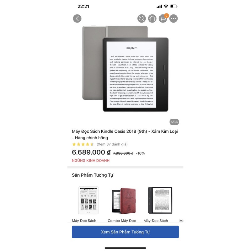 Kindle Oasis 2018