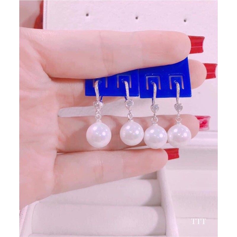 Bông tai trai bạc