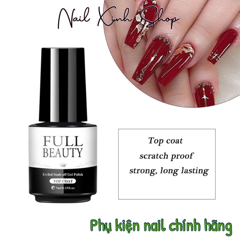 Base gel / Top gel Full Beauty chính hãng size mini