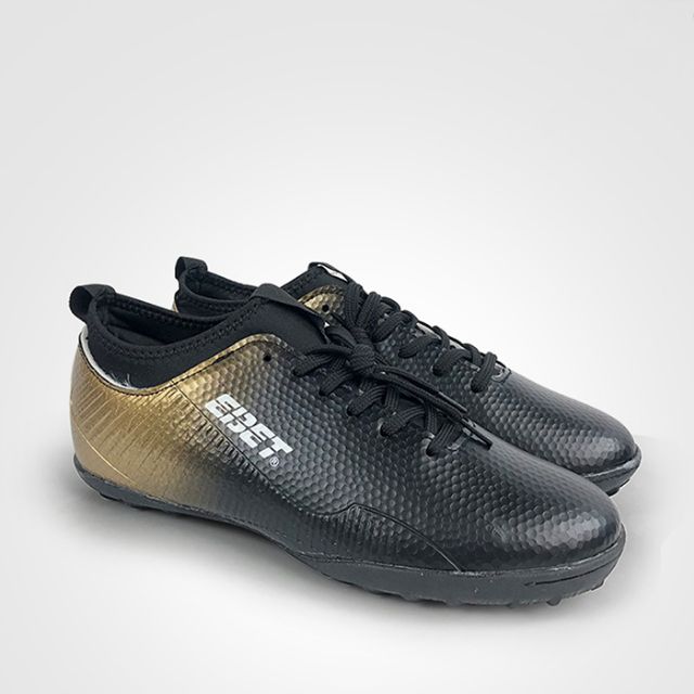 [Xả kho] Giày đá bóng sân cỏ nhân tạo động lực EBET 205-đen (black gold) chính thumbnail